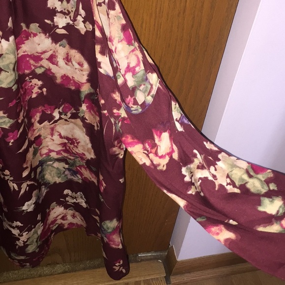 Joie Jilette Cold Shoulder TankTop Floral Silk - Picture 4 of 7